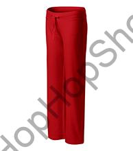 Malfini COMFORT 608-07, dívčí tepláky, 65% bavlna, červená