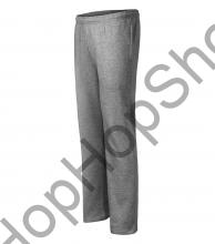 Malfini COMFORT 607-12, pánské/chlapecké tepláky, 85% bavlna, šedý melír