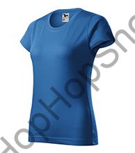 MALFINI BASIC 134-14, triko, dámské, 100% bavlna, azurově modrá