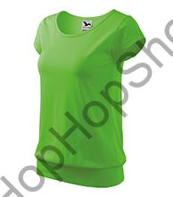 MALFINI CITY 120-92, triko, dámské/dívčí, 100% bavlna, apple green/zelené jablko