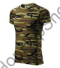 MALFINI CAMOUFLAGE 144-34, triko, unisex, 100% bavlna, camouflage / maskáč, green / zelená