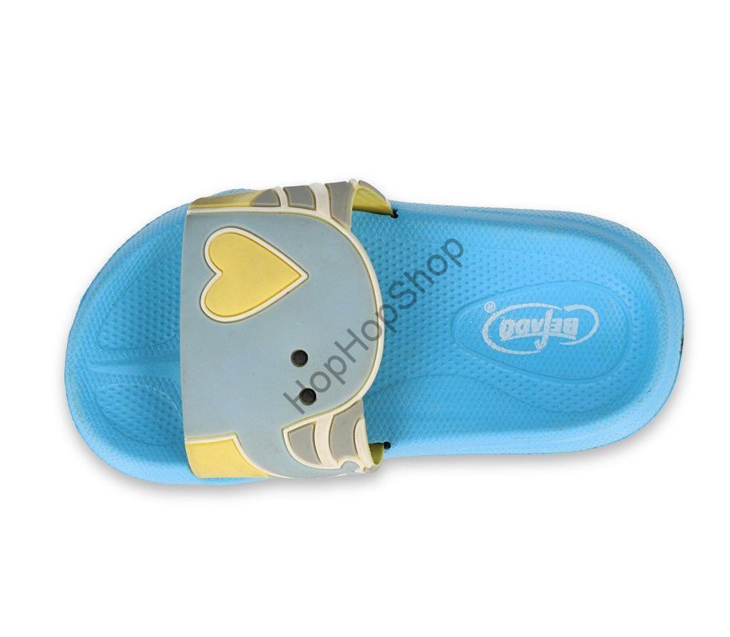 Befado ANIMALS 152X002 ultralehké pantofle dětské MODRÉ slon