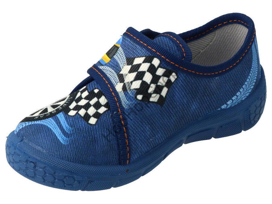 Befado Honey 557P145, chlapecké, bačkůrky, modré, Soft-B, SUPERCAR