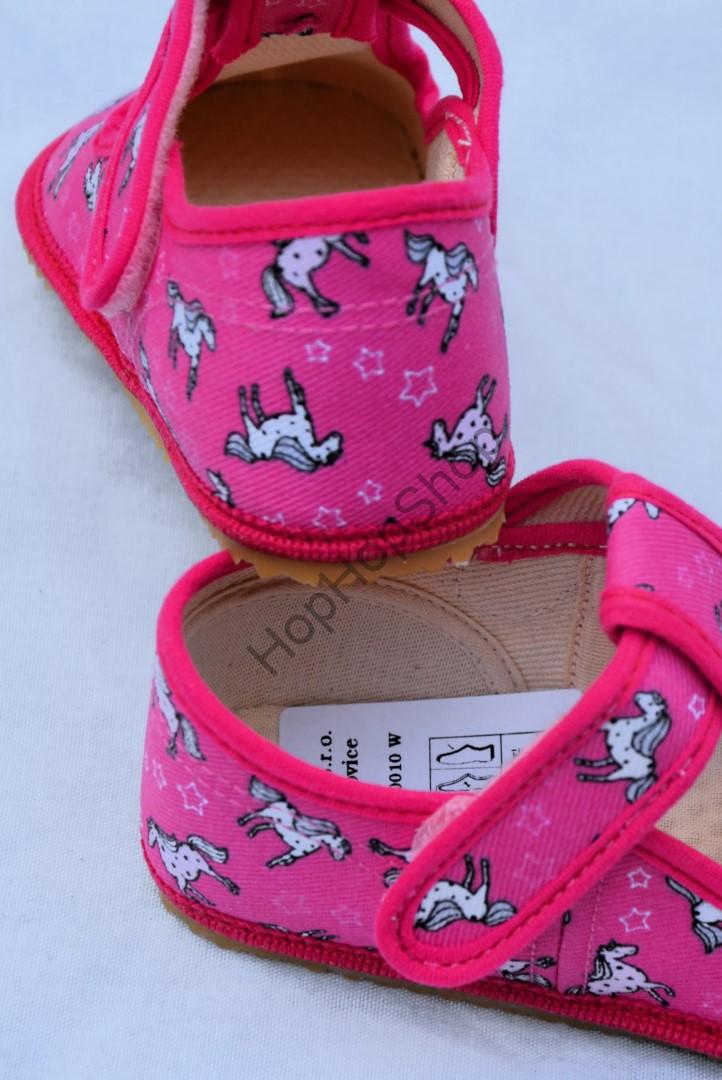 Beda barefoot 060010/W bačkorky, dívčí, UNICORN/JEDNOROŽEC
