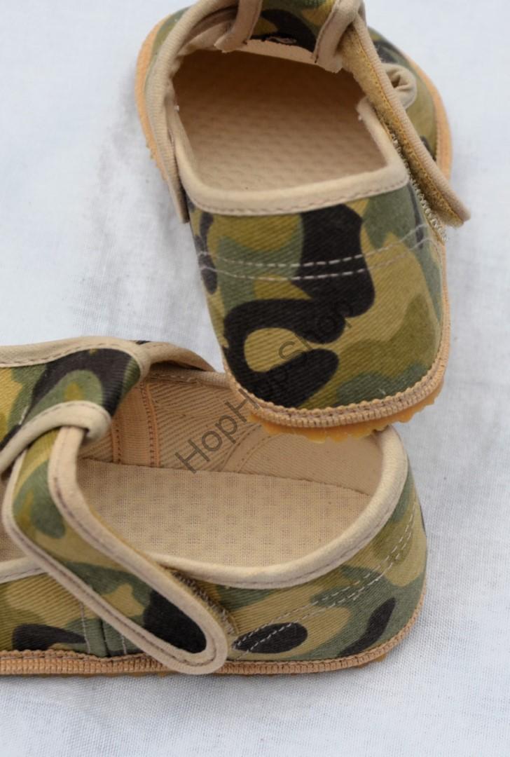 Beda barefoot 060010/W bačkorky, chlapecké, ARMY
