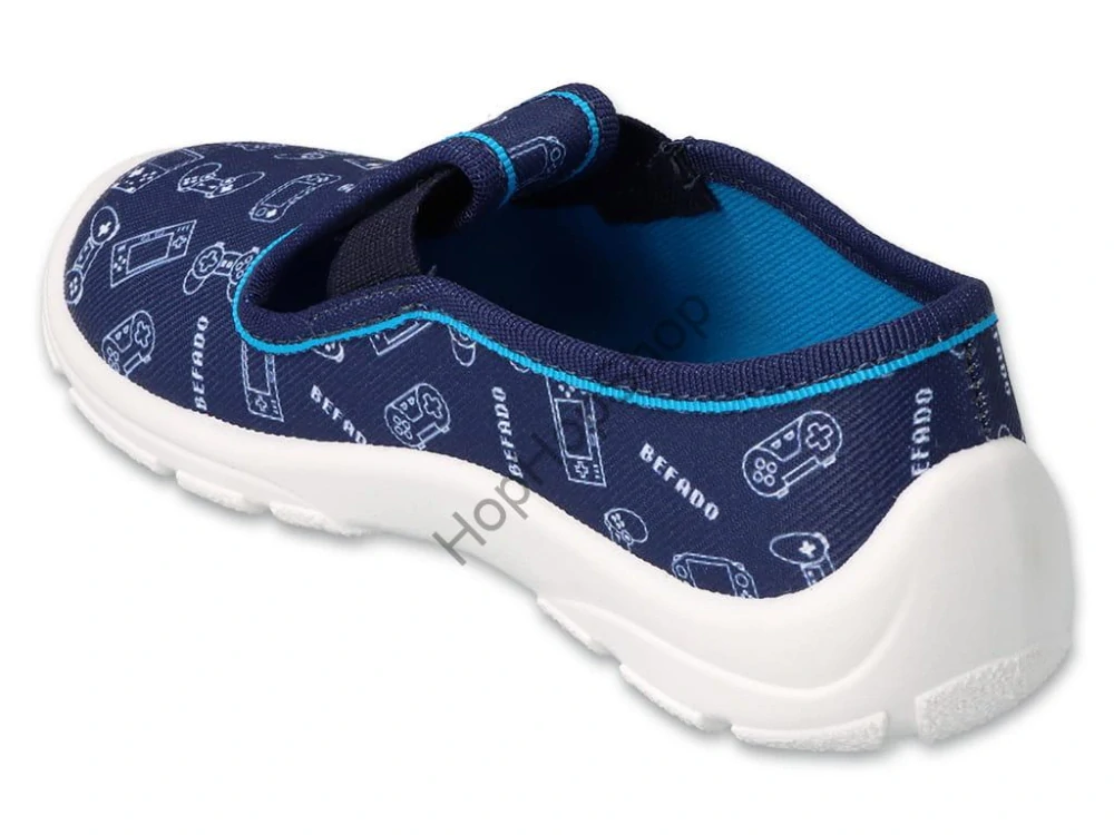 Befado Danny 975X182, chlapecké, bačkory, modré, Soft-B, GAME