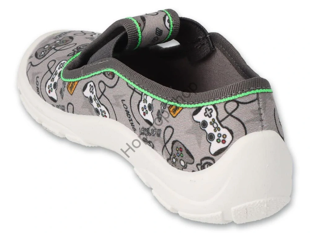 Befado Danny 975X188, chlapecké, bačkory, šedé, Soft-B, GAME