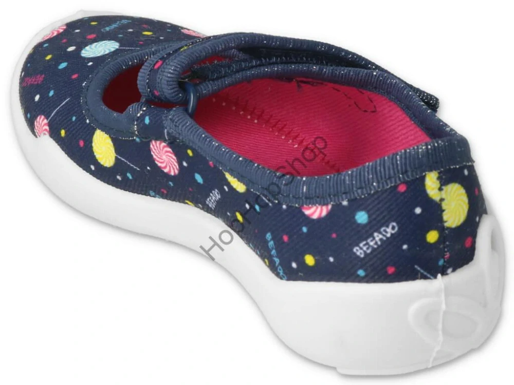 Befado Blanca 114X508, dívčí, bačkorky, balerínky, tmavě modré