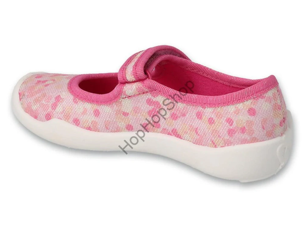 Befado Blanca 114X527, dívčí, bačkorky, balerínky, růžové, třpyt