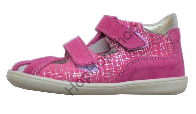 Jonap 041S kožené sandálky, light, dívčí, růžové