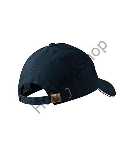 MALFINI 6P-02 Sandwich, kšiltovka, obvod 55-65 cm, námořní modrá, přezka