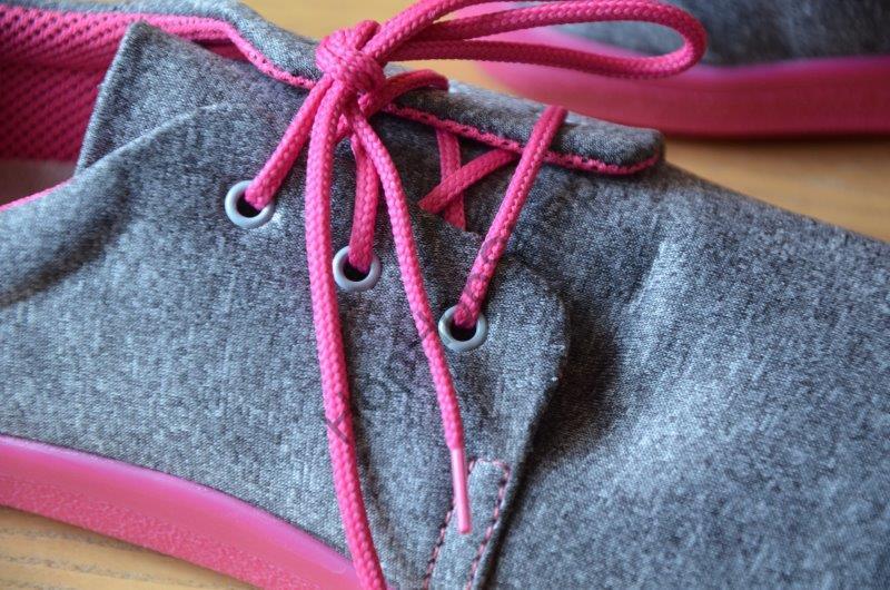 Beda barefoot BF 0001/N/SOFT CANDY celoroční, softshellové, nízké, dívčí, tkaničky, šedá/růžová