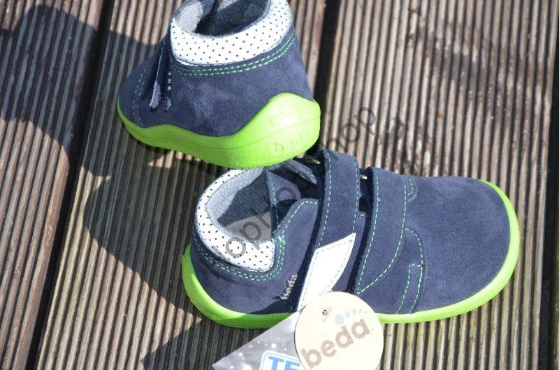 Beda barefoot BF 0001/W/M MARCUS celoroční, kožené, kotníkové, membrána, chlapecké, 2SZ
