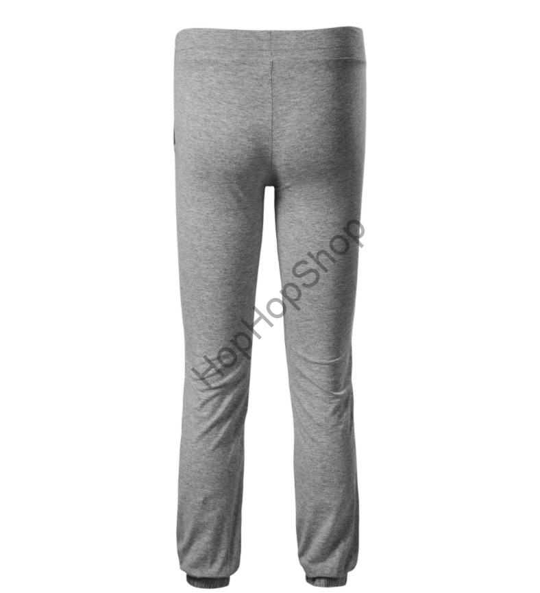 Malfini Leisure 603-12, dívčí tepláky, šedý melír, 95% bavlna