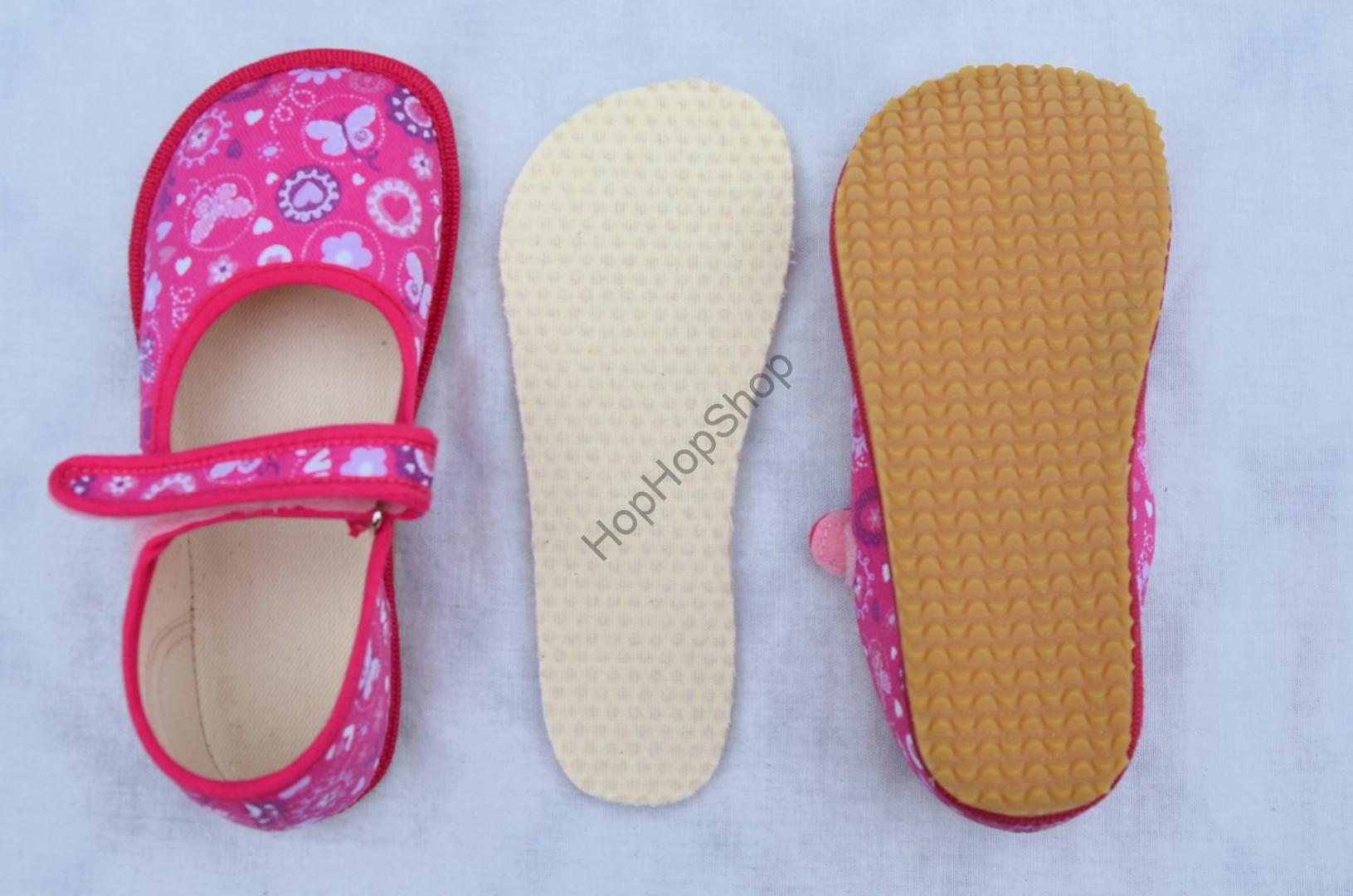 Beda barefoot 060010/BA bačkorky, balerínky, dívčí, LOVE