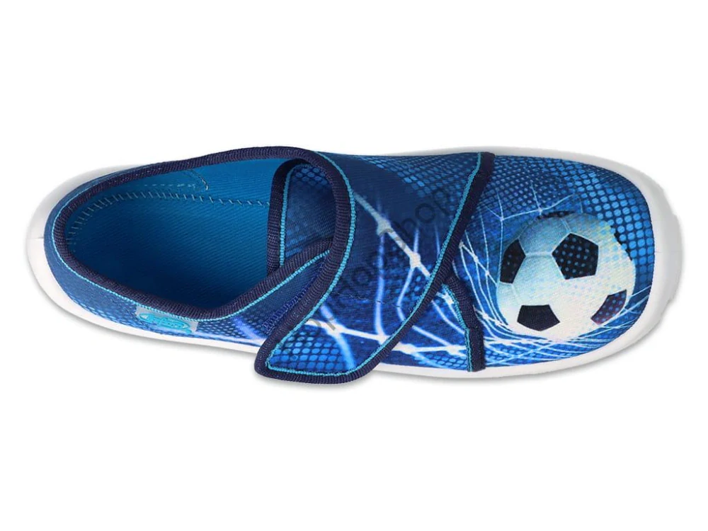 Befado Danny 974X312, chlapecké, bačkorky, modrá, fotbal