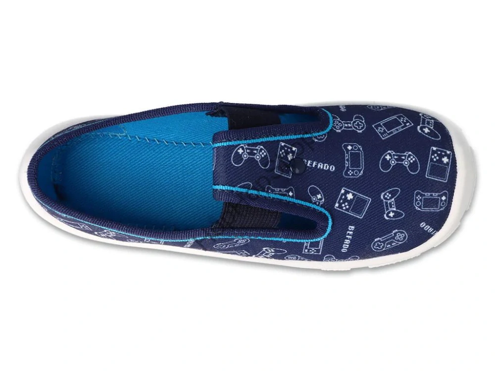 Befado Danny 975X182, chlapecké, bačkory, modré, Soft-B, GAME