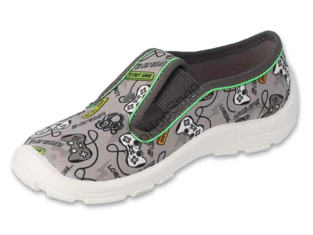 Befado Danny 975X188, chlapecké, bačkory, šedé, Soft-B, GAME