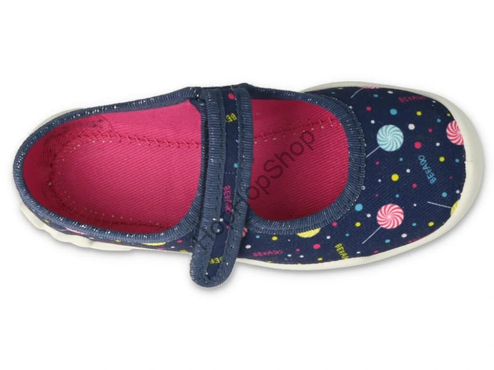 Befado Blanca 114X508, dívčí, bačkorky, balerínky, tmavě modré