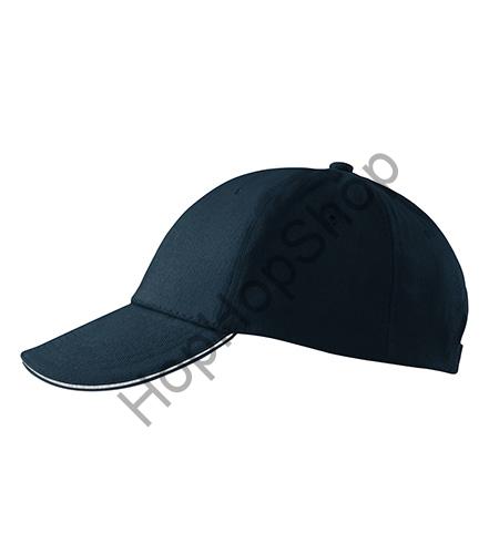 MALFINI 6P-02 Sandwich, kšiltovka, obvod 55-65 cm, námořní modrá, přezka