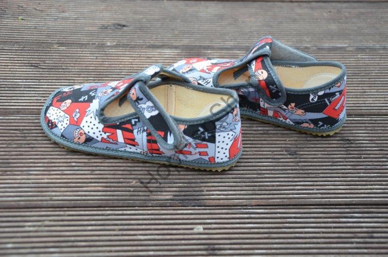 Beda barefoot 060010/W bačkorky, chlapecké, komix