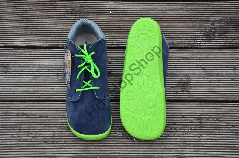 Beda barefoot BF 0001/M MARCUS celoroční, kožené, membrána, chlapecké, tkaničky