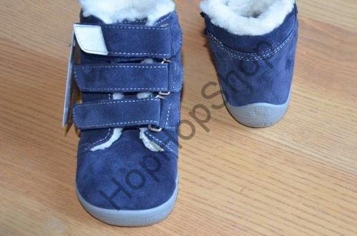 Beda barefoot BF 0001/W/MK/Y LUCAS zima, kožené, kotníkové vyšší, membrána, zateplení, chlapec, 3SZ