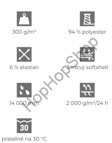 MALFINI PERFORMANCE 521-00 Softshellová bunda dívčí/dámská, bílá