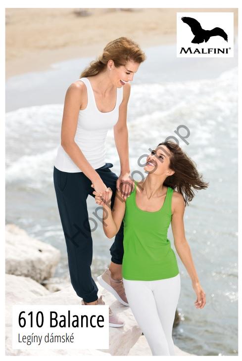 Malfini Balance 610-00, legíny, jednobarevné, bílé, 95% bavlna