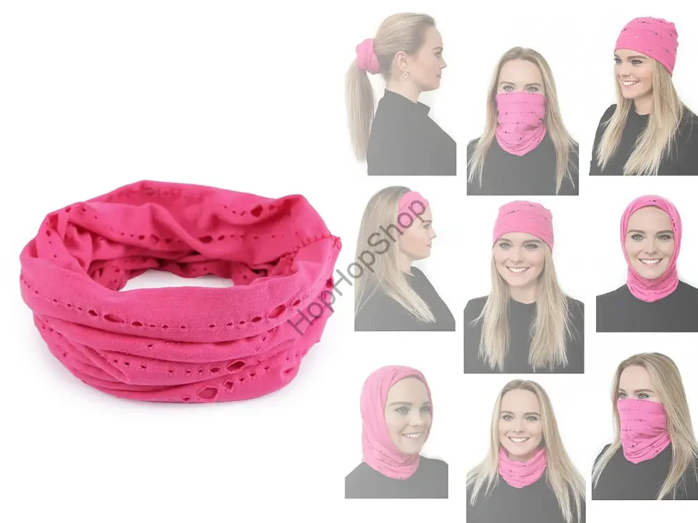 Šátek multifunkční elastický 50x50cm, bílý