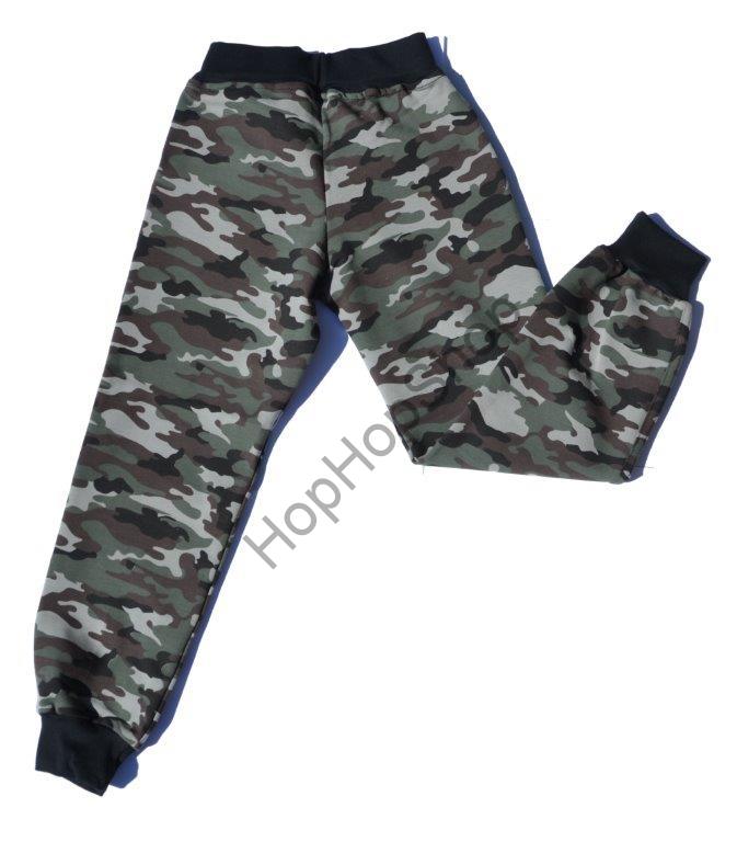 Tepláky GUDO maskáčový vzhled, 98% bavlna