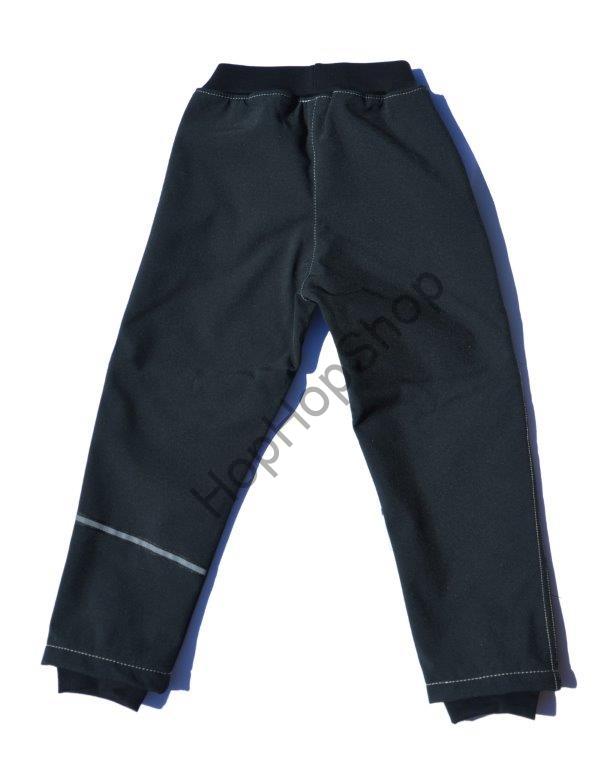 GUDO Softshellové kalhoty, ZIMA, funkční, šedé prošívání, reflexní prvek