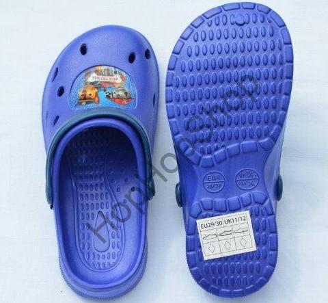 SETINO nazouváky, kroksy, fialové, pásek námořní modrá, Cars - mcQueen (Auta)