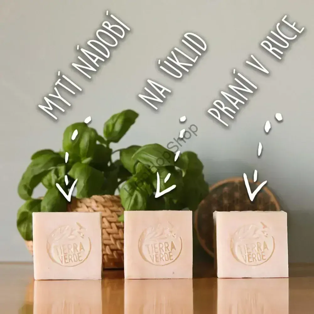 Tierra Verde Mytí v kostce s vůní bio silice vavřín kubébový, Certifikát Ecogarantie, 165g