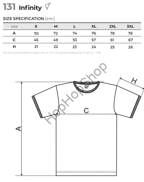 MALFINI INFINITY 131-01, bavlněné triko, unisex, ČERNÉ, bílý lem