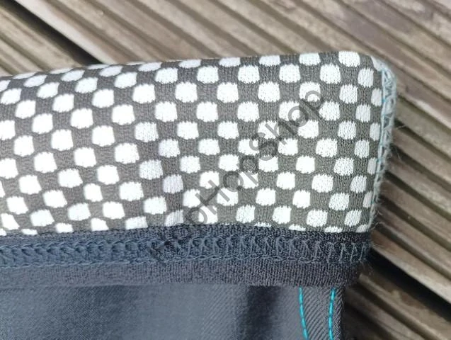 GUDO Funkční softshellové kalhoty JARO/PODZIM  s bambusem, modré prošívání, reflexní prvek