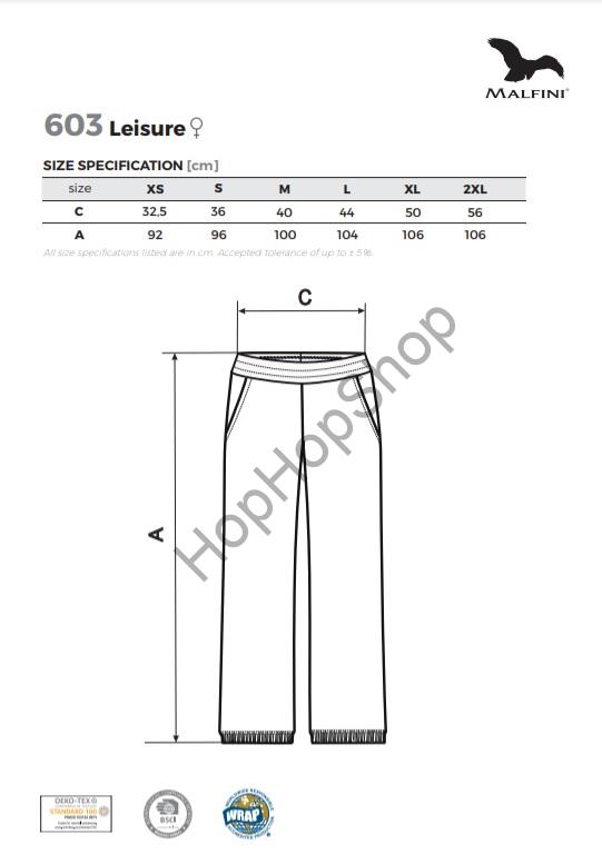 Malfini Leisure 603-12, dívčí tepláky, šedý melír, 95% bavlna