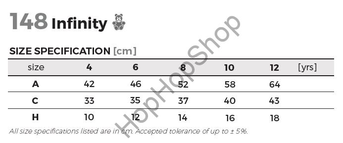 ADLER/MALFINI INFINITY 148-00, triko, dětské, bílé, černý lem