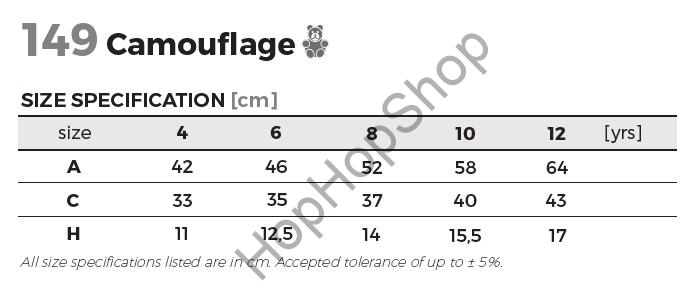 MALFINI CAMOUFLAGE 149-32, triko, dětské, camouflage / maskáč, šedá