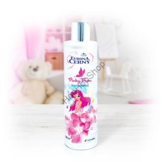 Eurona 6328 Pinky Frou, Hydratační sprchový a koupelový gel pro malé slečny, hypoalergenní parfemace, nedráždí oči, bez parabenů, SLS/SLES silikonů, 250 ml