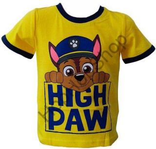 E plus M, triko, Paw Patrol, Tlapková patrola, žluté, krátký rukáv