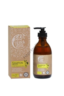 Tierra Verde Březový šampon na suché vlasy s vůní citronové trávy, Certifikát Ecogarantie, 230ml 