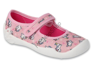 Befado Blanca 114X534, dívčí, bačkorky, růžové, jednorožci, Soft-B