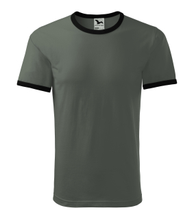 MALFINI INFINITY 131-67, bavlněné triko, unisex, TMAVÁ BŘIDLICE, černý lem