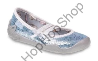 Befado Blanca 444X016, dívčí, bačkorky, modrý lesk