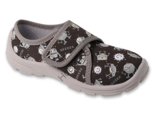 Befado Danny 974X577, chlapecké, bačkorky, černé, Soft B, ROBOTI