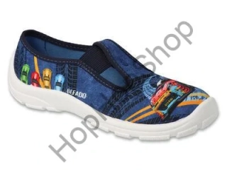 Befado Danny 975Y195, chlapecké, bačkory, Soft B, modré, AUTO