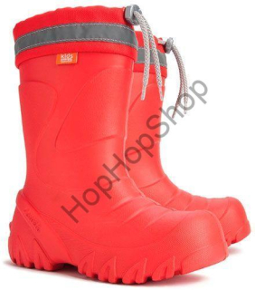 Zateplené holínky Demar MAMMUT-S 0300 G s vložkou s pravou ovčí vlnou, ČERVENÉ